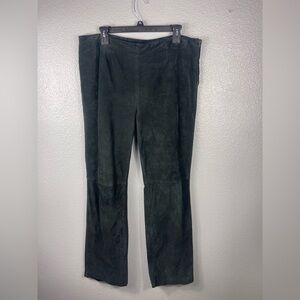 Clio Suede 100% Leather Retro Pull On Pants Women’s 14 High Rise Vintage Western
